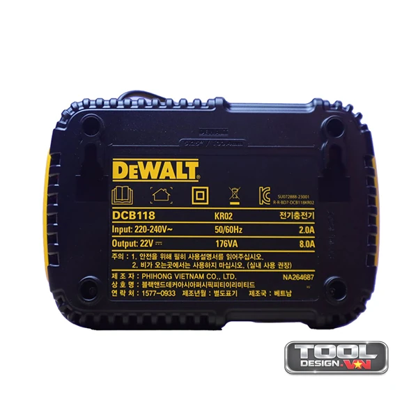 Bộ sạc pin đa năng DeWALT DCB118-KR