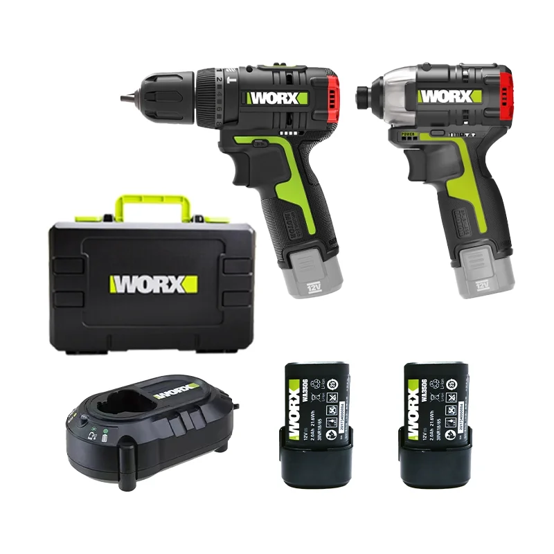 Combo máy khoan và vặn vít 12V Worx WU920X