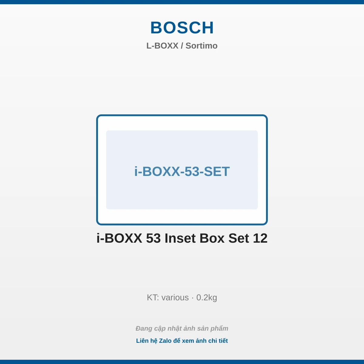 I-BOXX 53 Inset Box Bộ 12 i-BOXX-53-SET