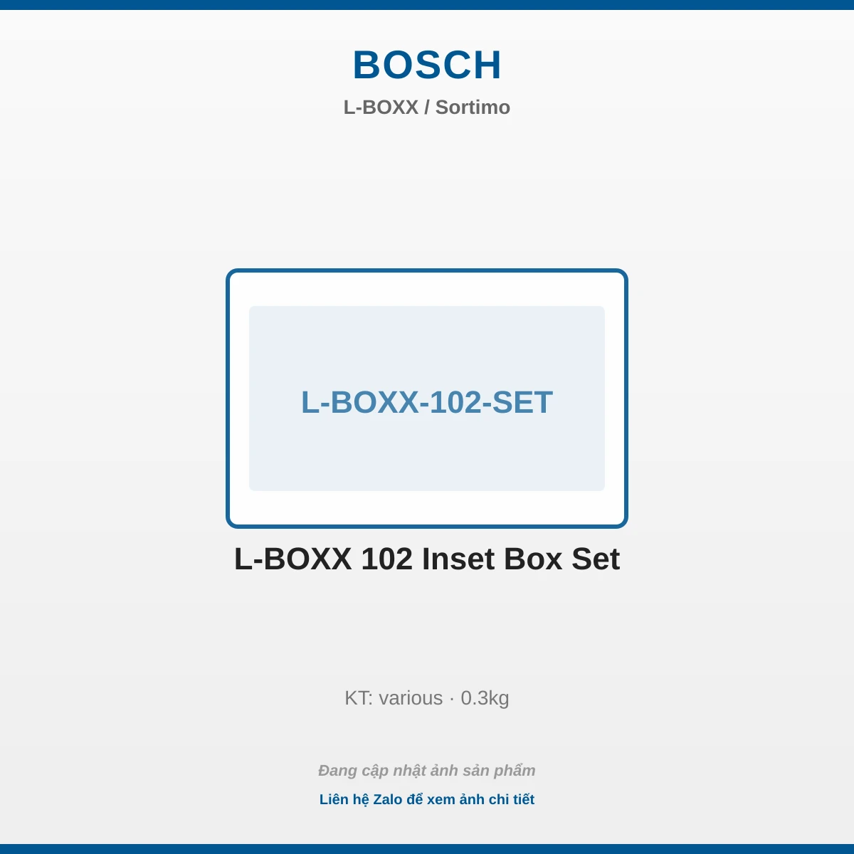 L-BOXX 102 Inset Box Bộ L-BOXX-102-SET
