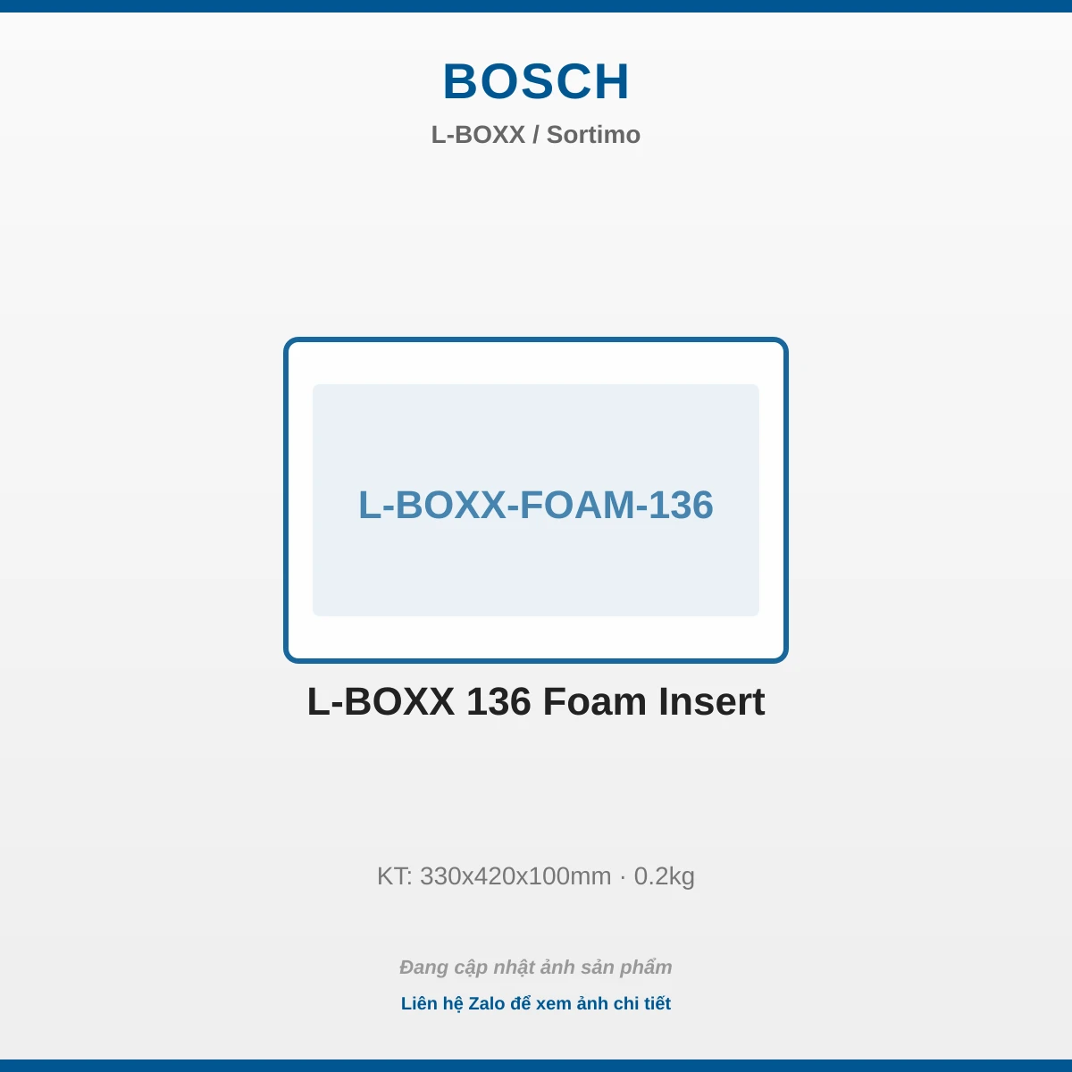L-BOXX 136 Khay Mút Xốp L-BOXX-FOAM-136