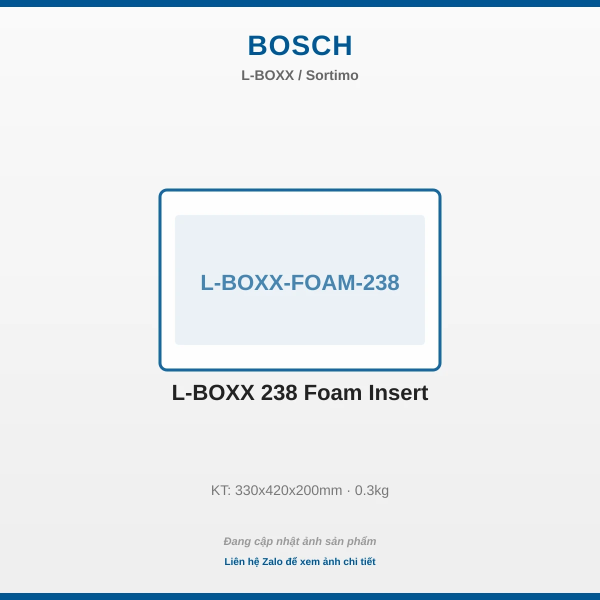 L-BOXX 238 Khay Mút Xốp L-BOXX-FOAM-238