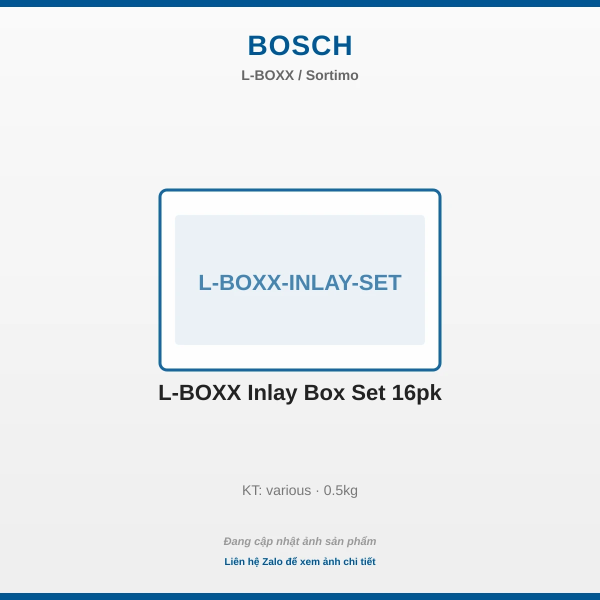 L-BOXX Inlay Box Bộ 16pk L-BOXX-INLAY-SET
