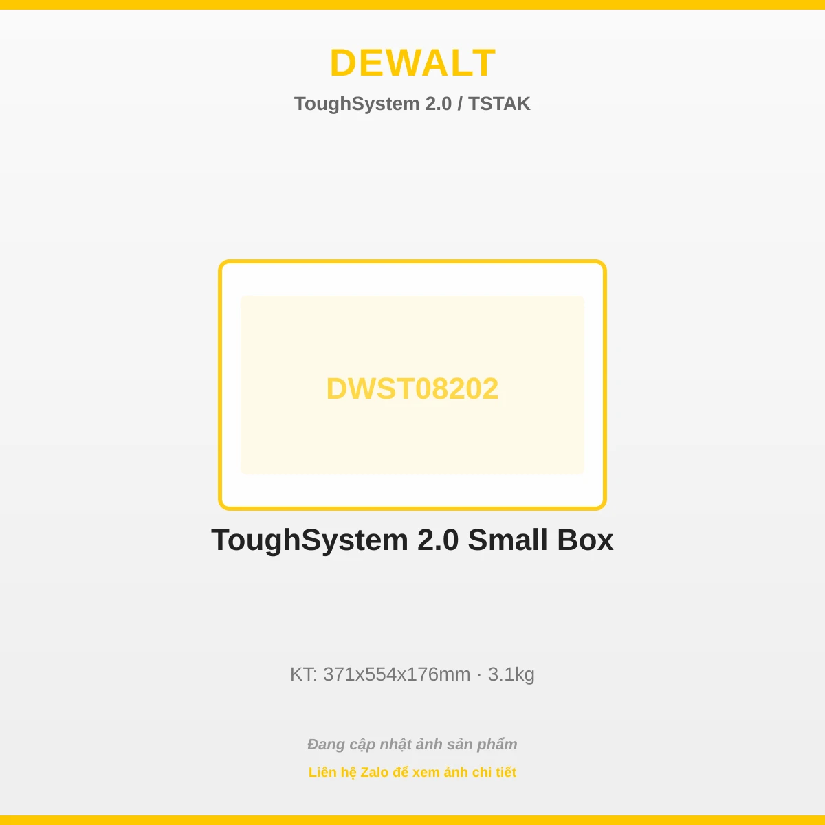 ToughSystem 2.0 Nhỏ Box DWST08202