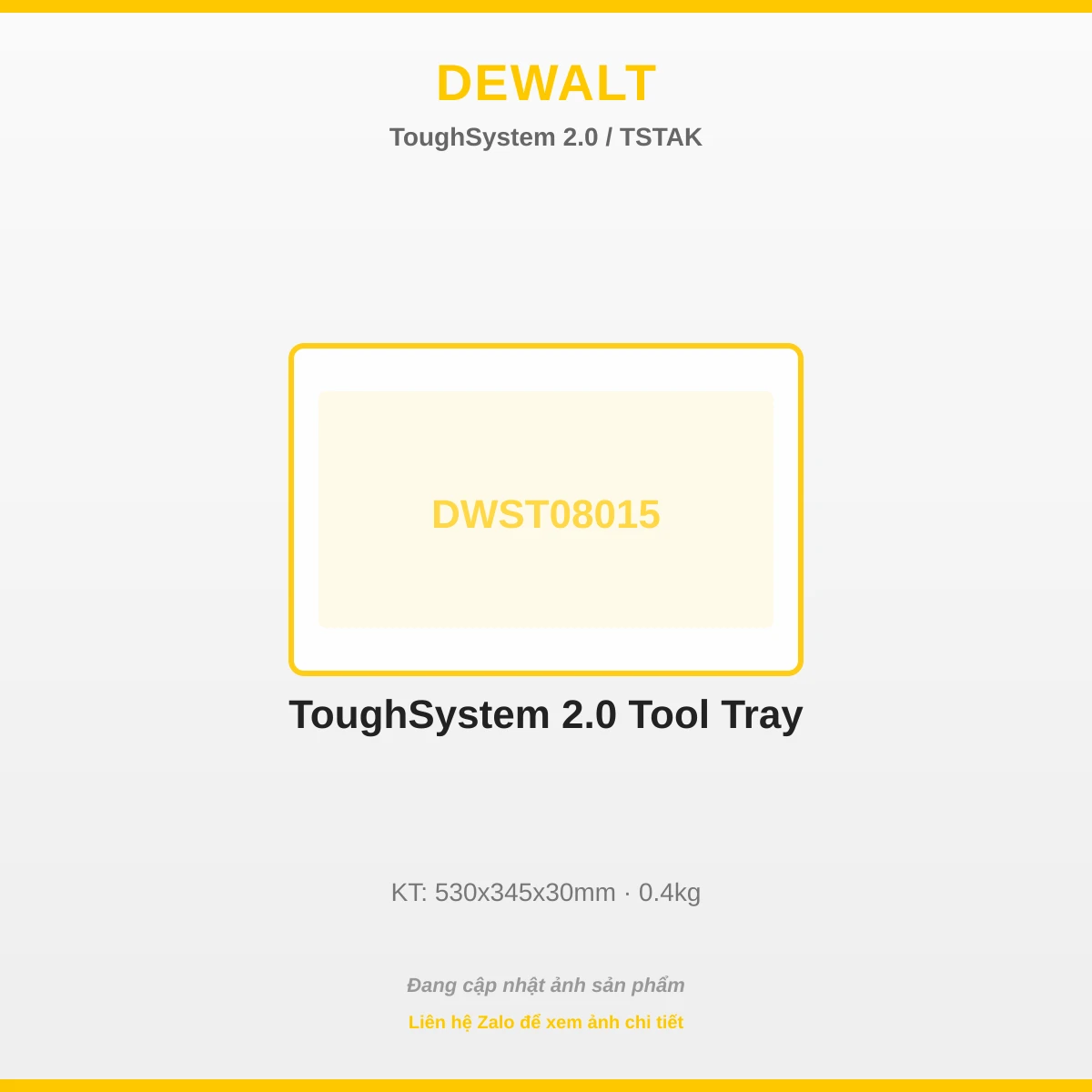 ToughSystem 2.0 Khay Dụng Cụ DWST08015