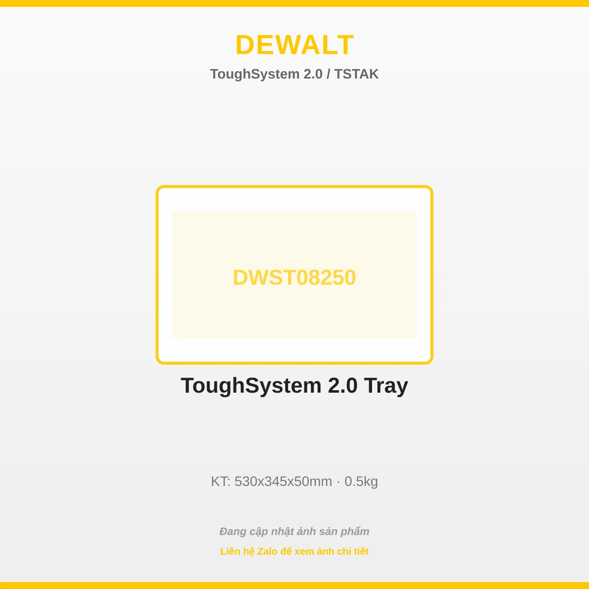 ToughSystem 2.0 Tray DWST08250