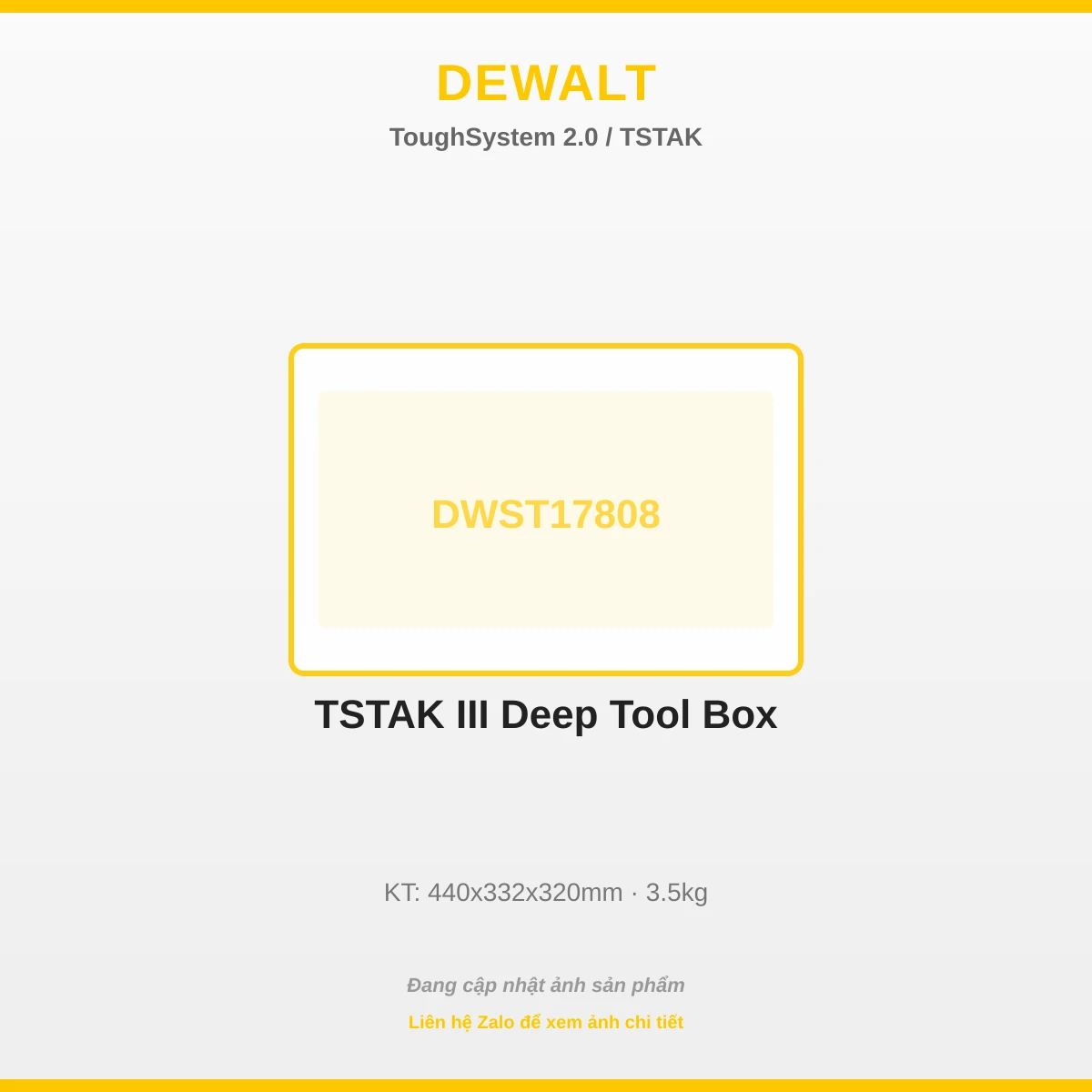 TSTAK III Sâu Thùng Đồ Nghề DWST17808