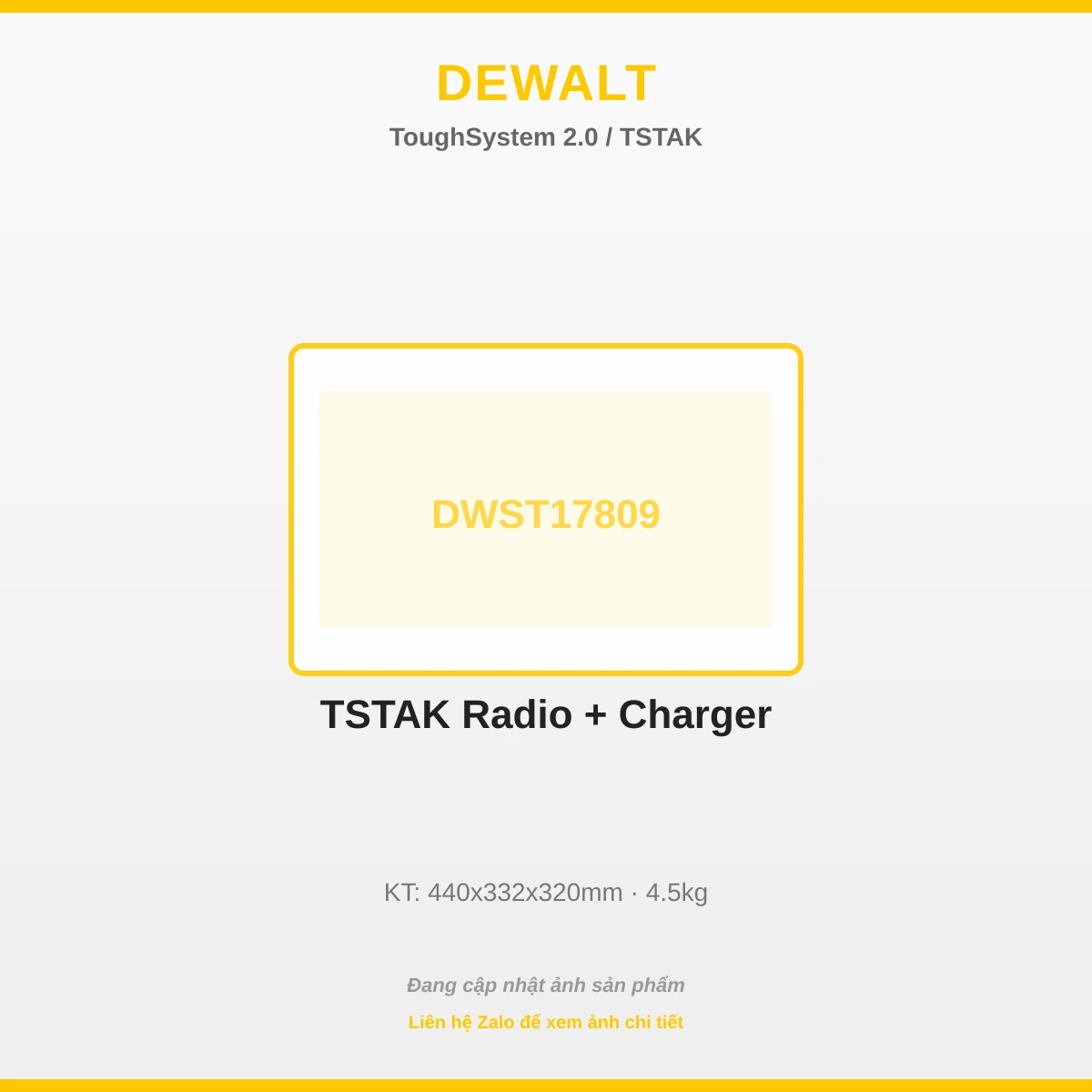 TSTAK Radio + Charger DWST17809