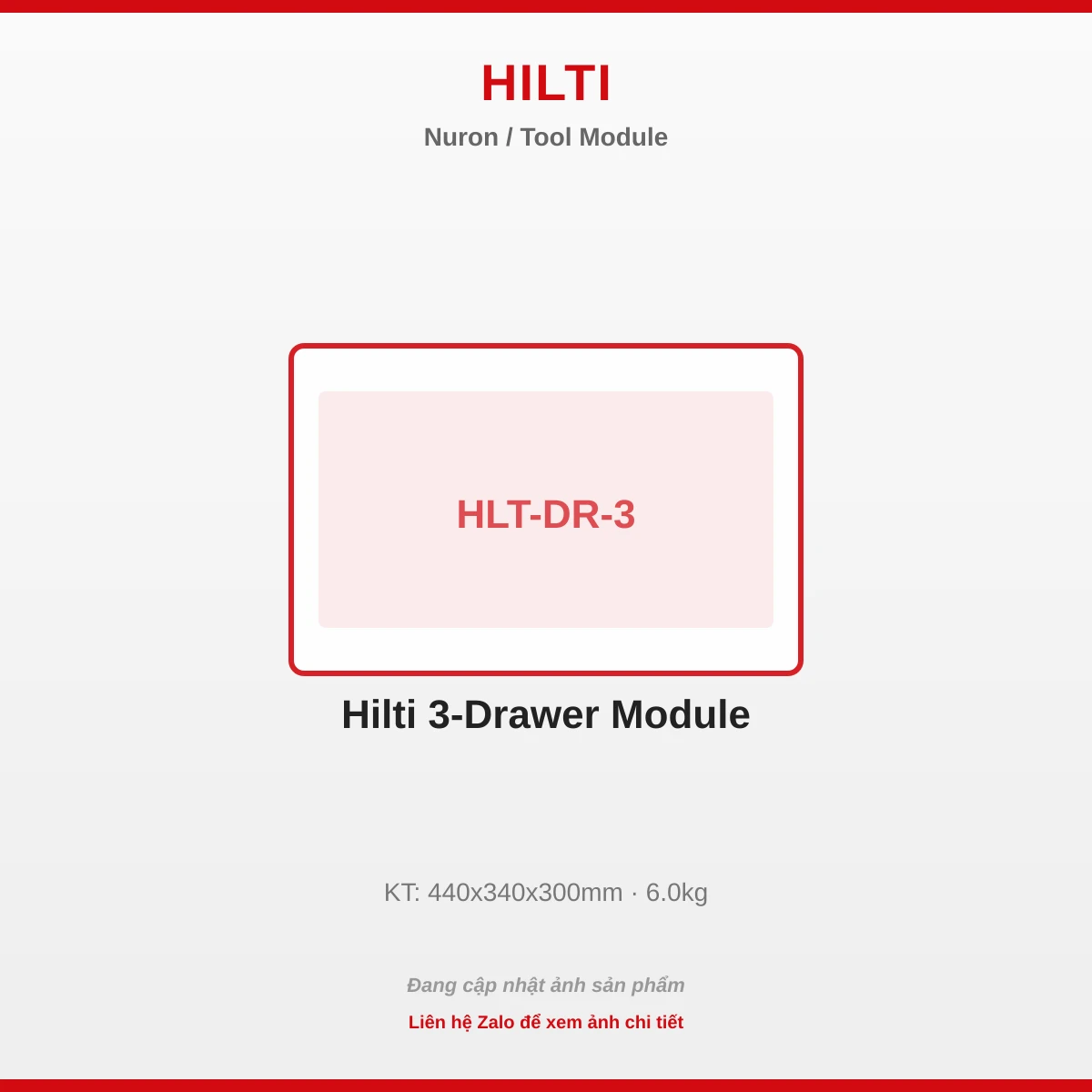Hilti 3-Ngăn Kéo Module HLT-DR-3