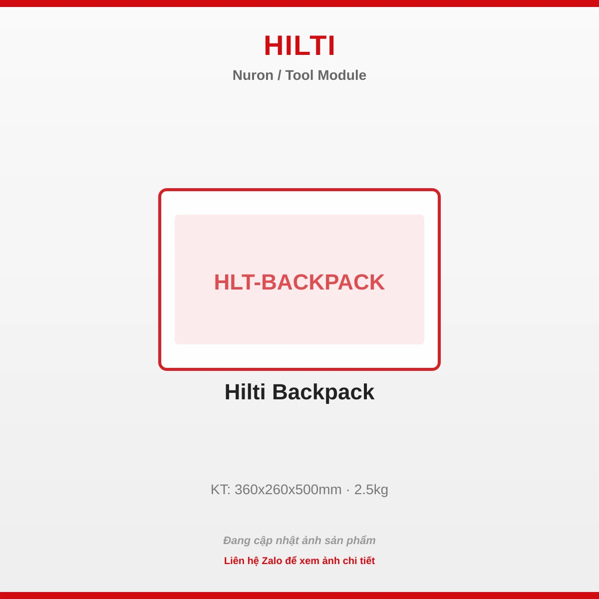 Hilti Balo HLT-BACKPACK