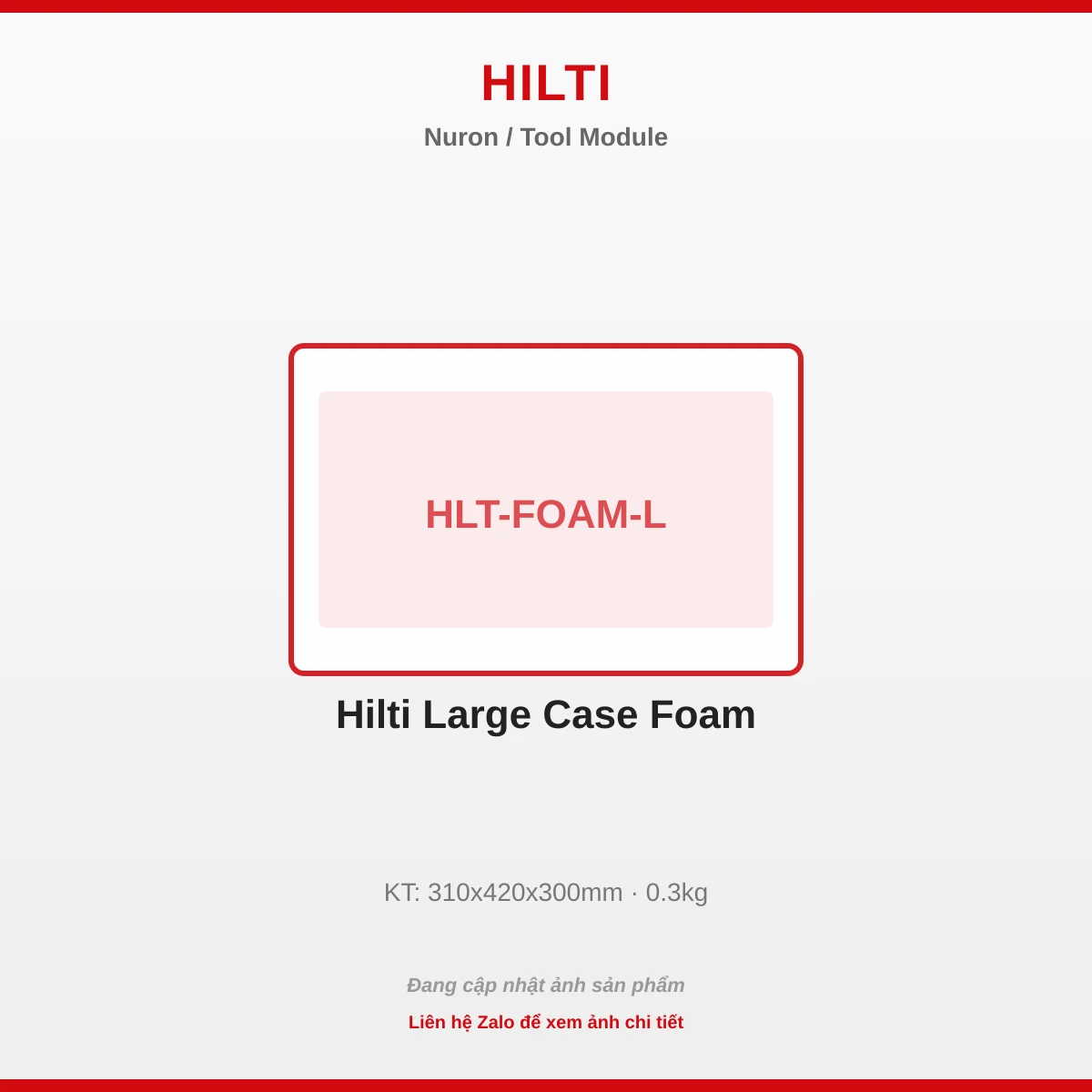 Hilti Lớn Case Foam HLT-FOAM-L