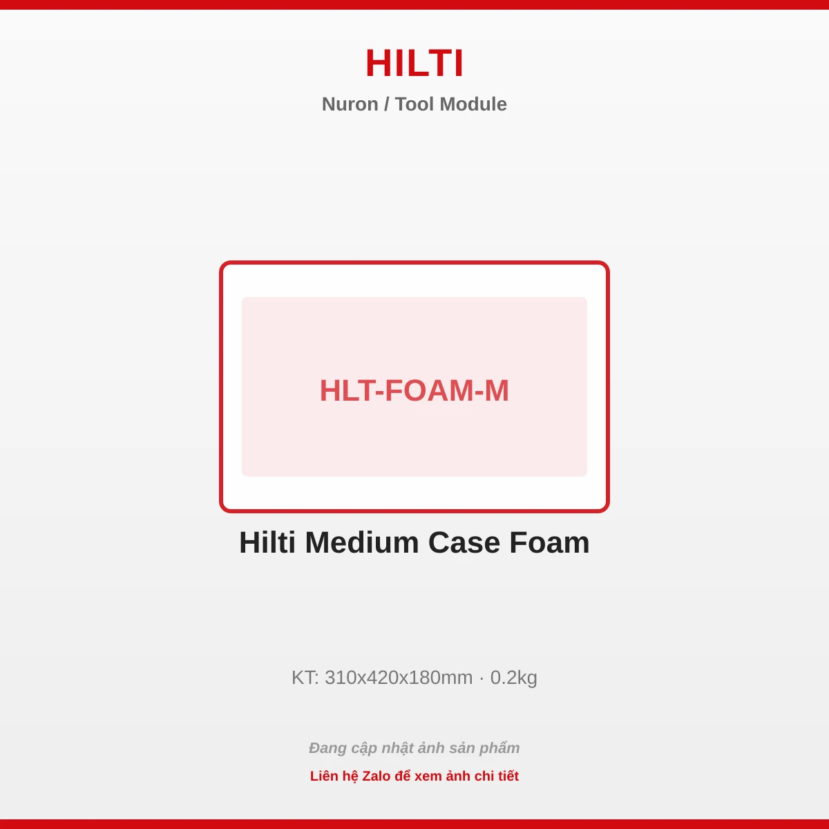 Hilti Trung Case Foam HLT-FOAM-M
