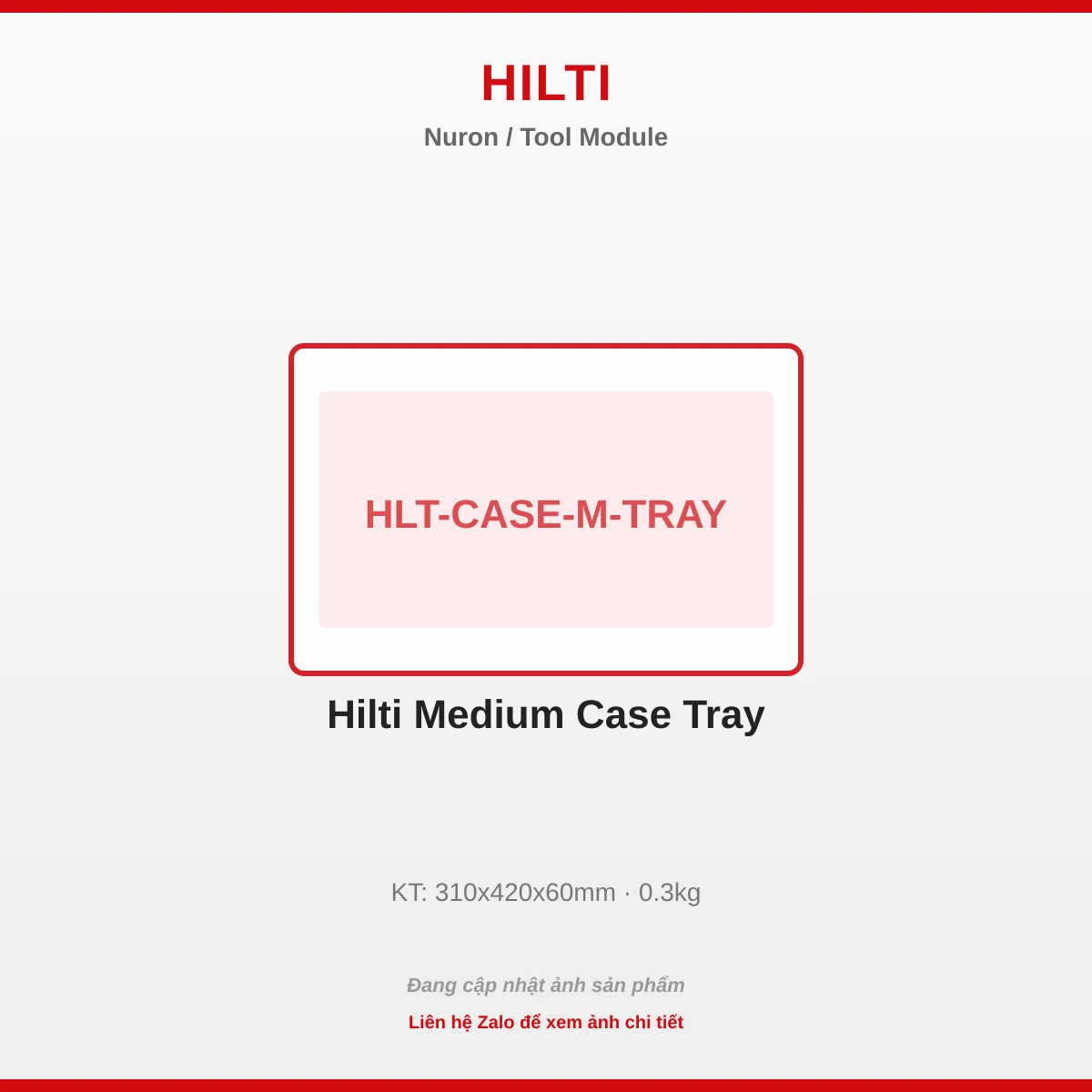 Hilti Trung Case Tray HLT-CASE-M-TRAY