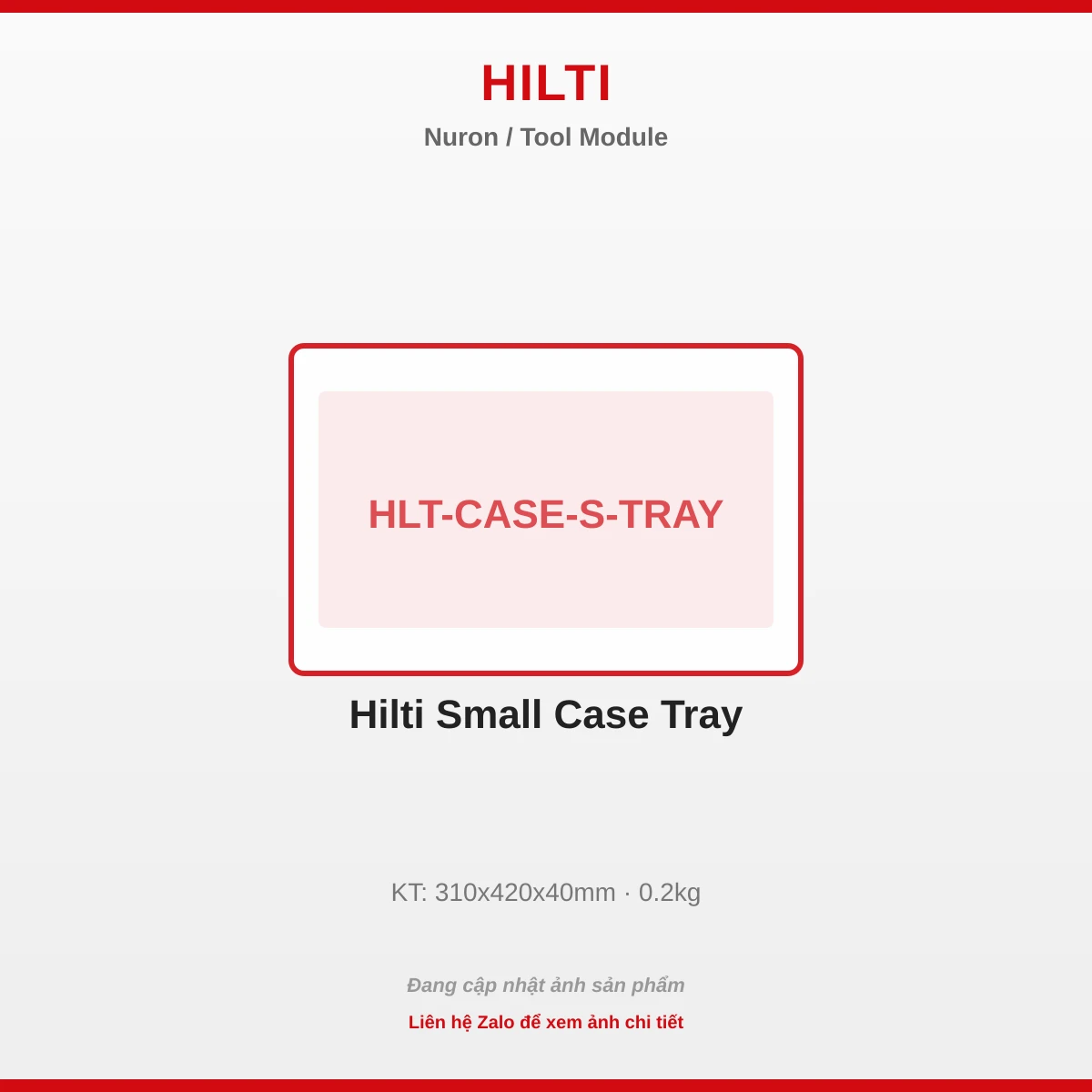 Hilti Nhỏ Case Tray HLT-CASE-S-TRAY