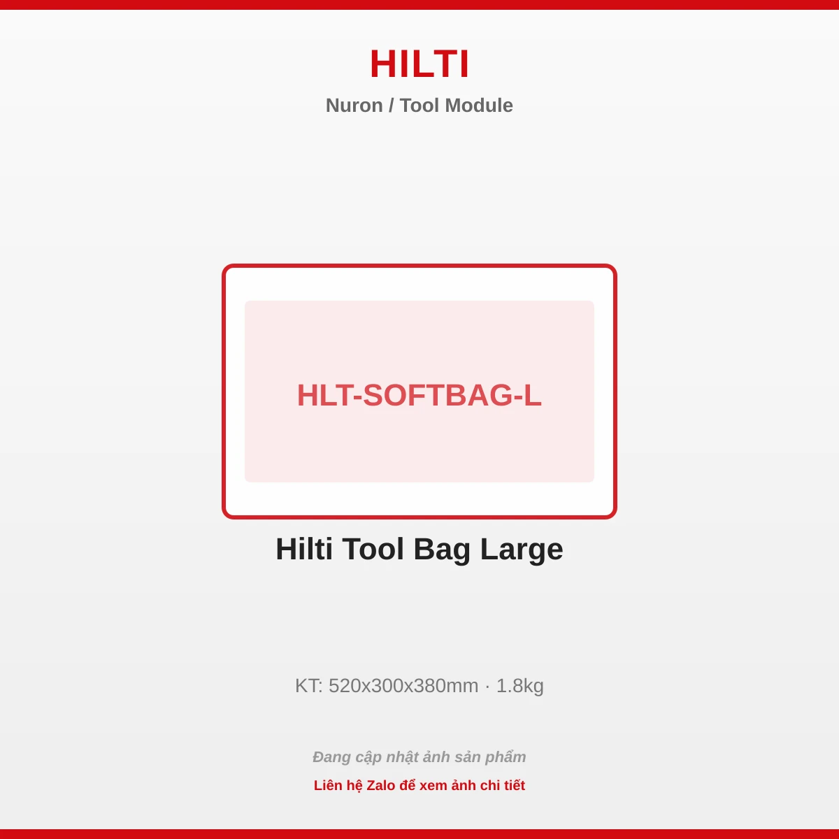 Hilti Tool Túi Lớn HLT-SOFTBAG-L