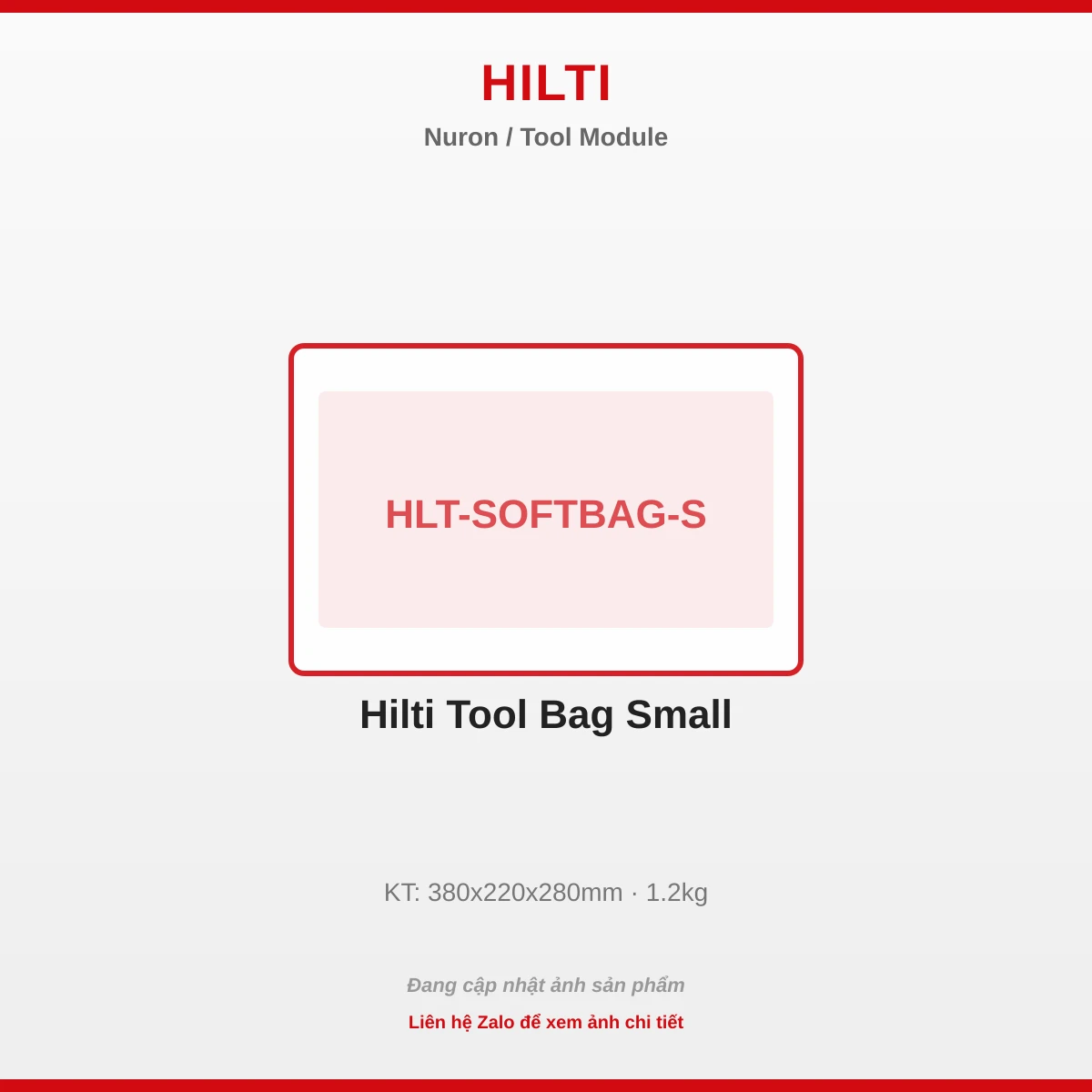 Hilti Tool Túi Nhỏ HLT-SOFTBAG-S