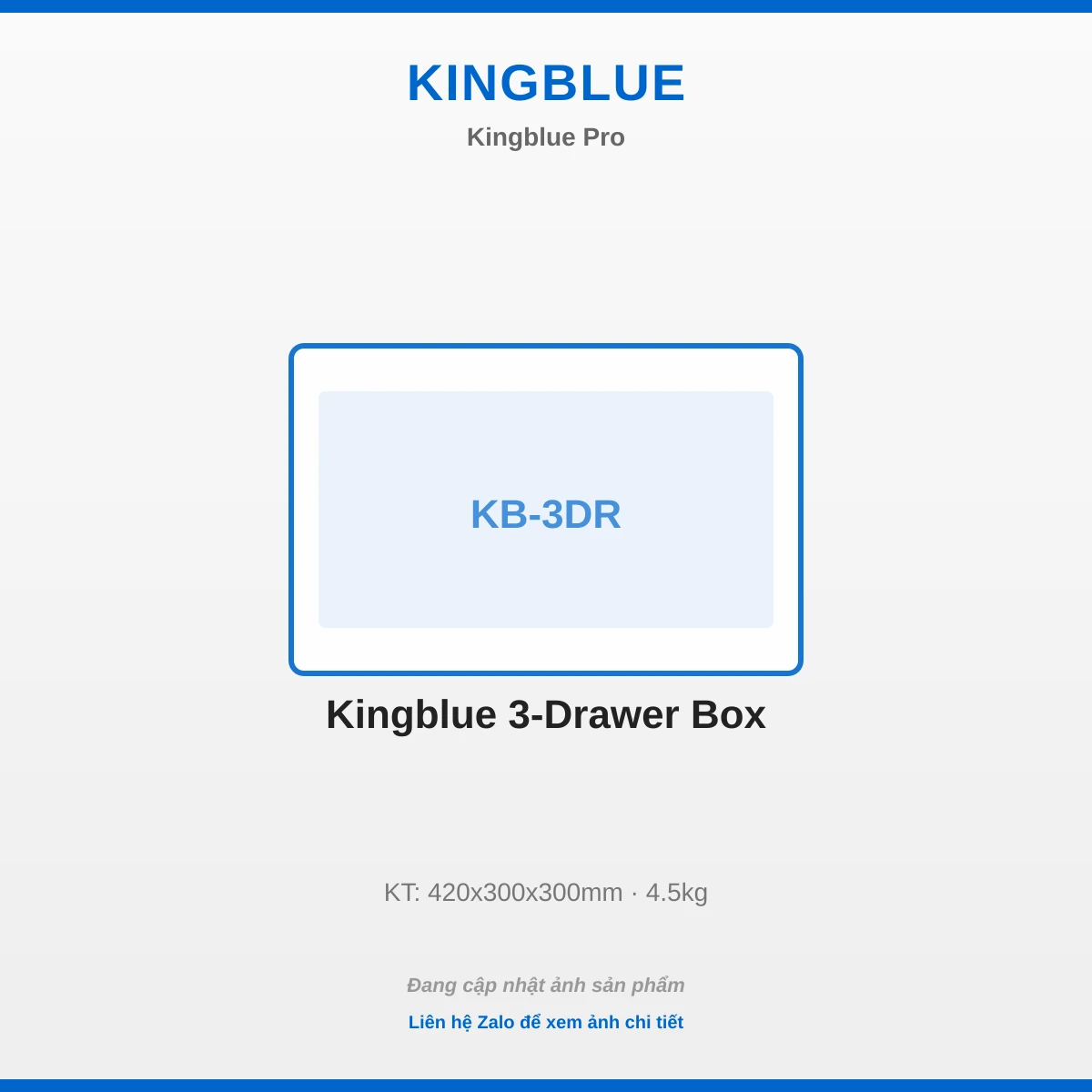 Kingblue 3-Ngăn Kéo Box KB-3DR
