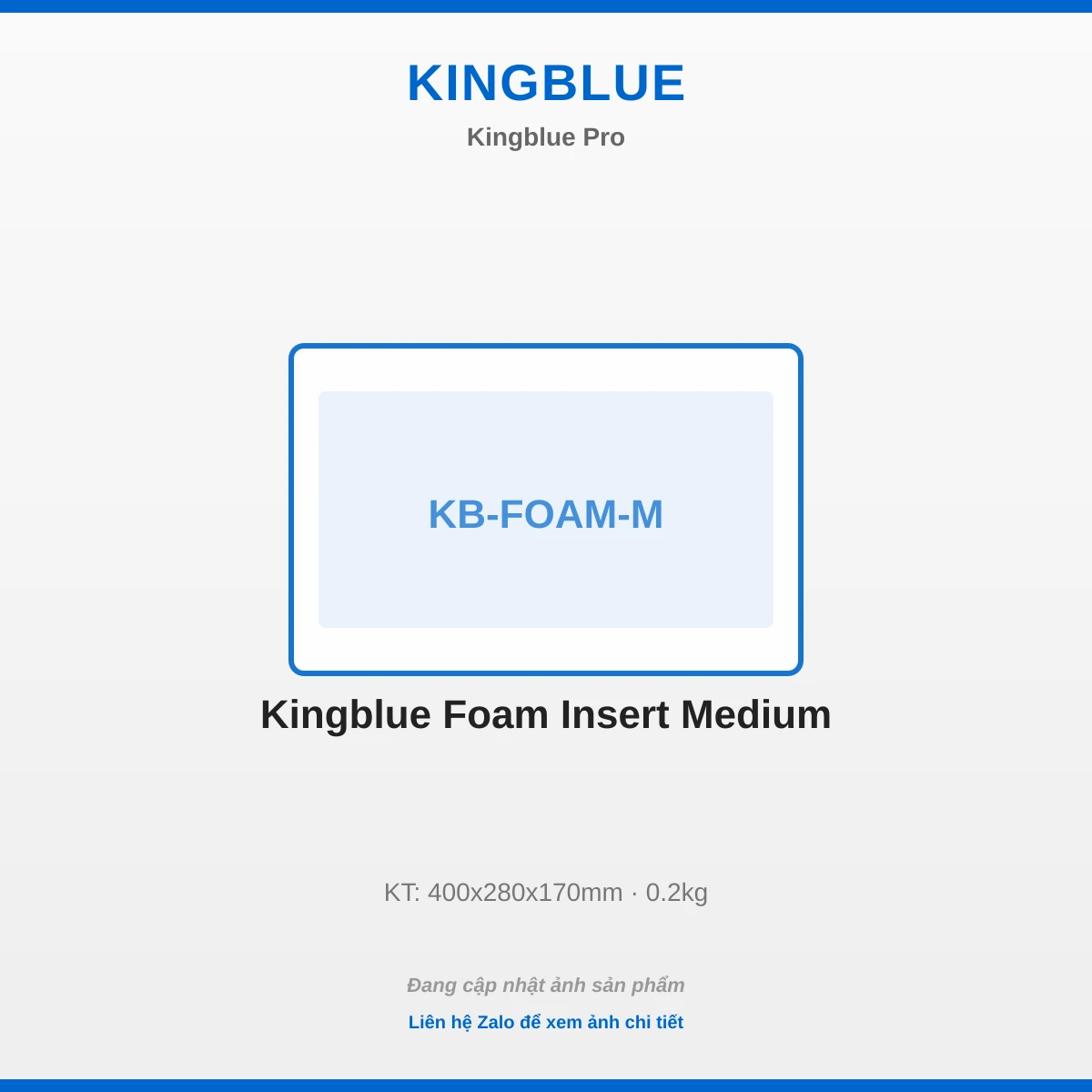 Kingblue Khay Mút Xốp Trung KB-FOAM-M