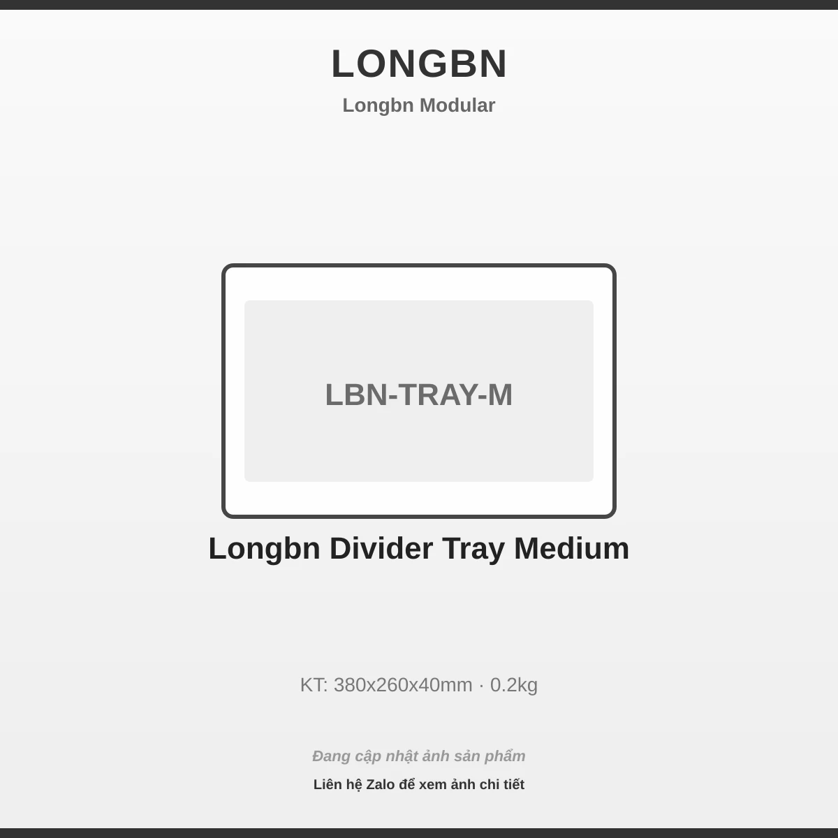 Longbn Khay Chia Ngăn Trung LBN-TRAY-M
