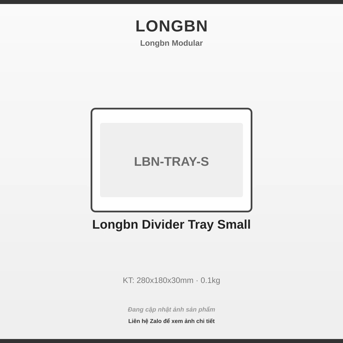 Longbn Khay Chia Ngăn Nhỏ LBN-TRAY-S