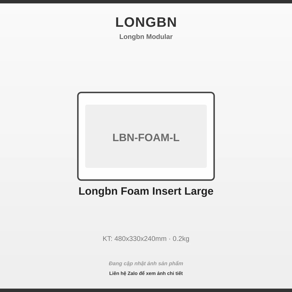 Longbn Khay Mút Xốp Lớn LBN-FOAM-L