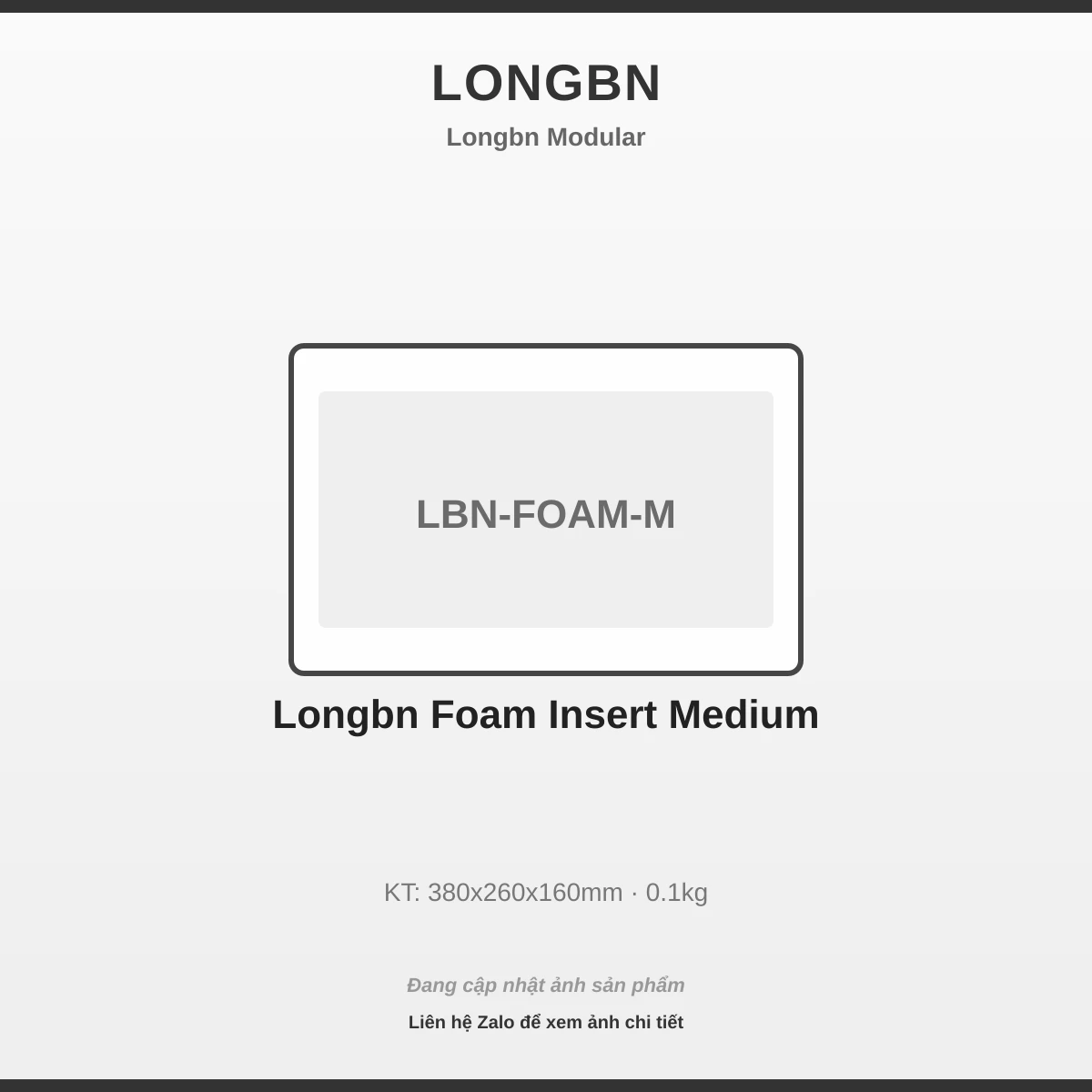 Longbn Khay Mút Xốp Trung LBN-FOAM-M