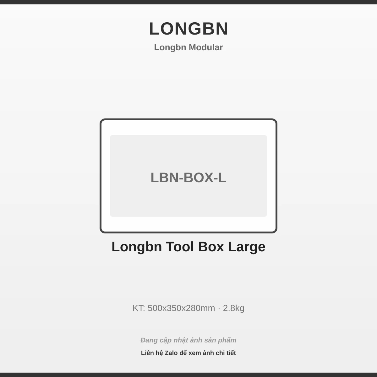 Longbn Thùng Đồ Nghề Lớn LBN-BOX-L