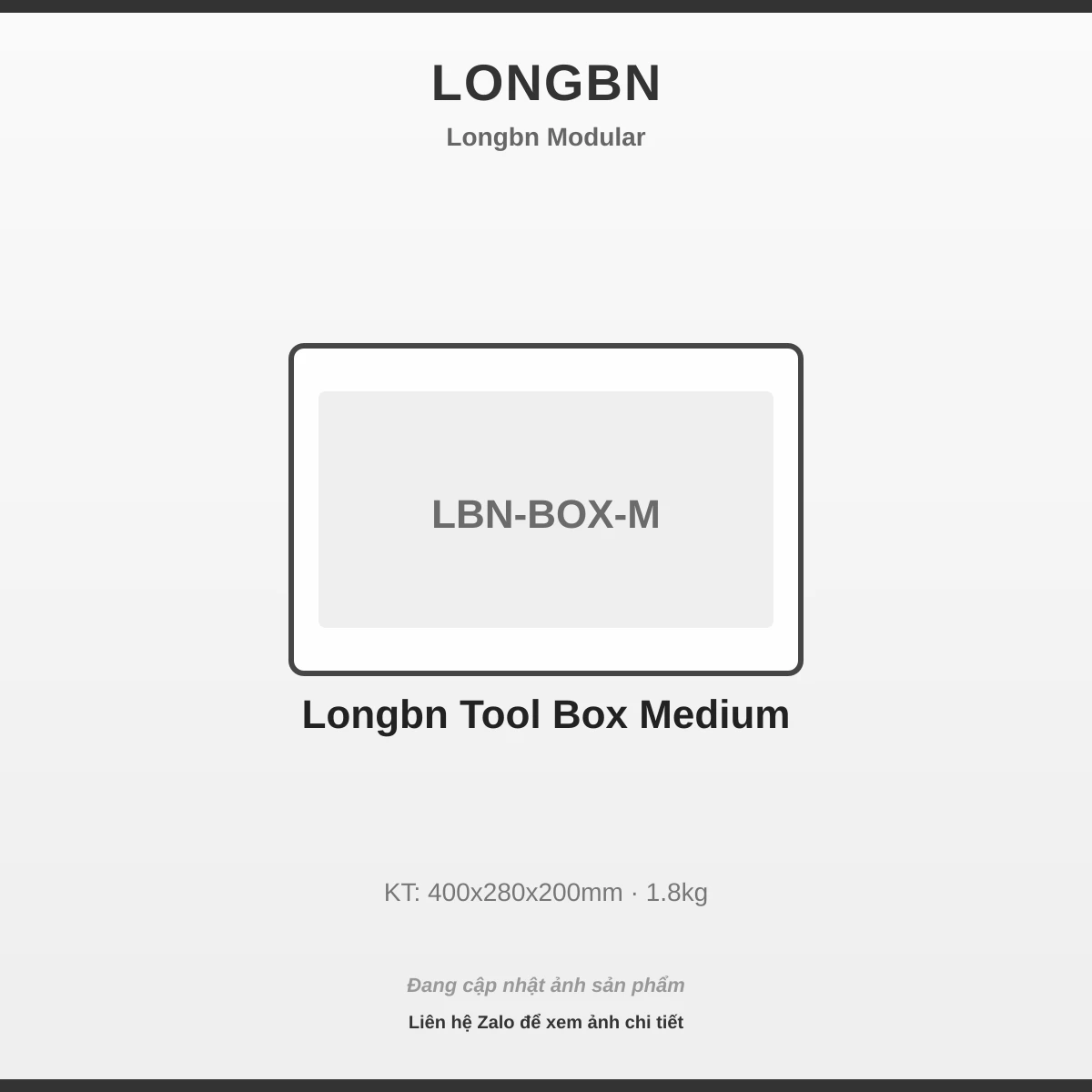 Longbn Thùng Đồ Nghề Trung LBN-BOX-M