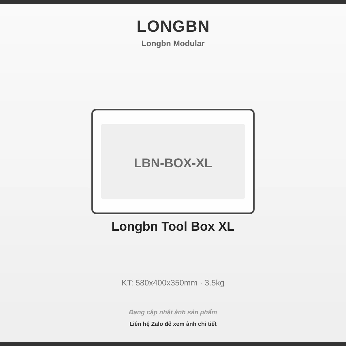 Longbn Thùng Đồ Nghề XL LBN-BOX-XL