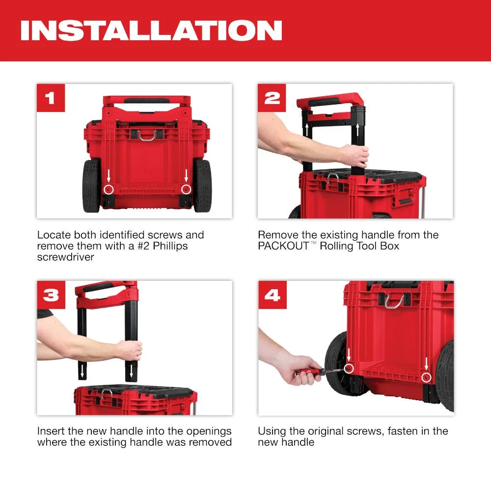 Mỏng Handle cho PACKOUT Rolling Thùng Đồ Nghề 48-22-8027
