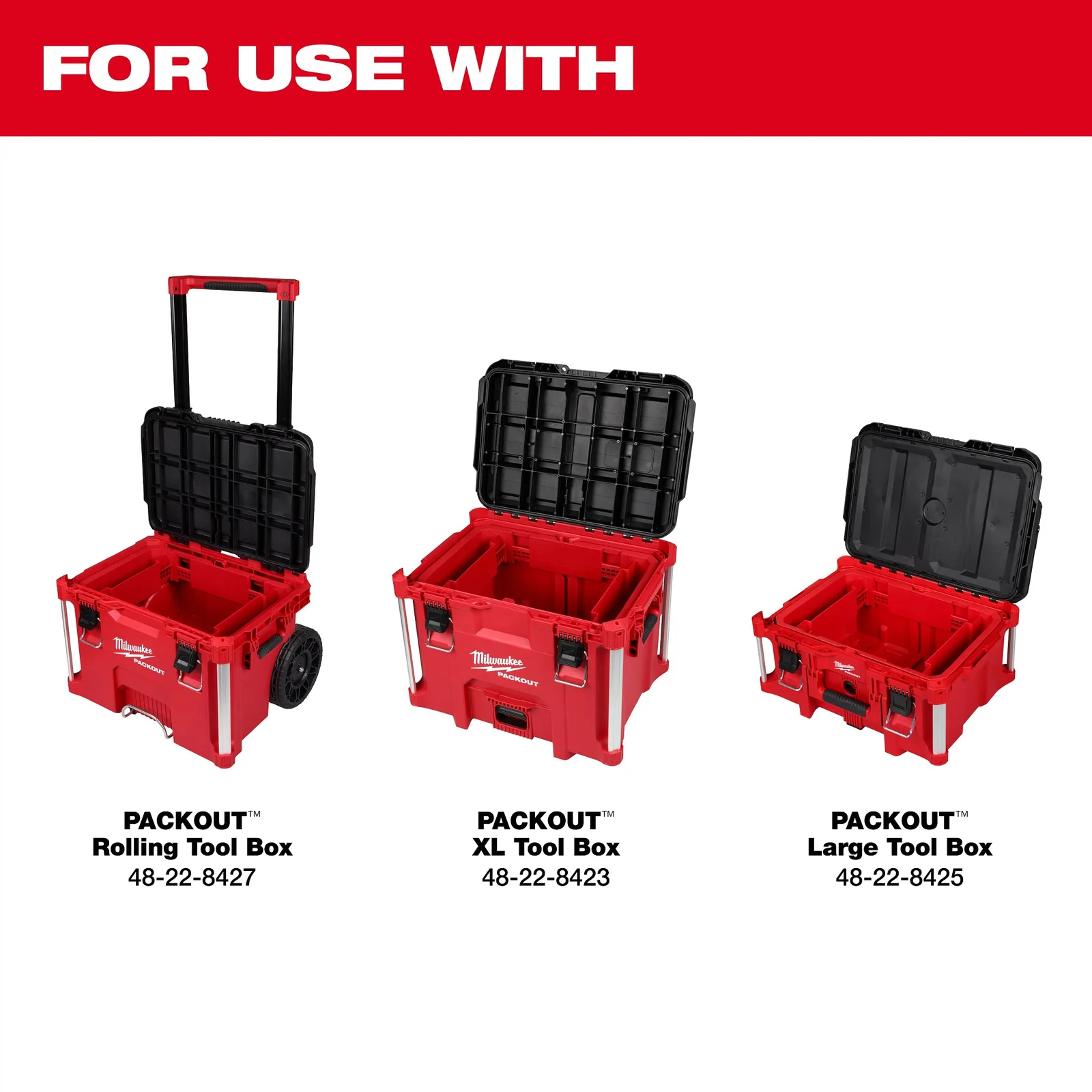 Thùng Đồ Nghề Attachment Ready Tray cho PACKOUT Tool Boxes 48-22-8029