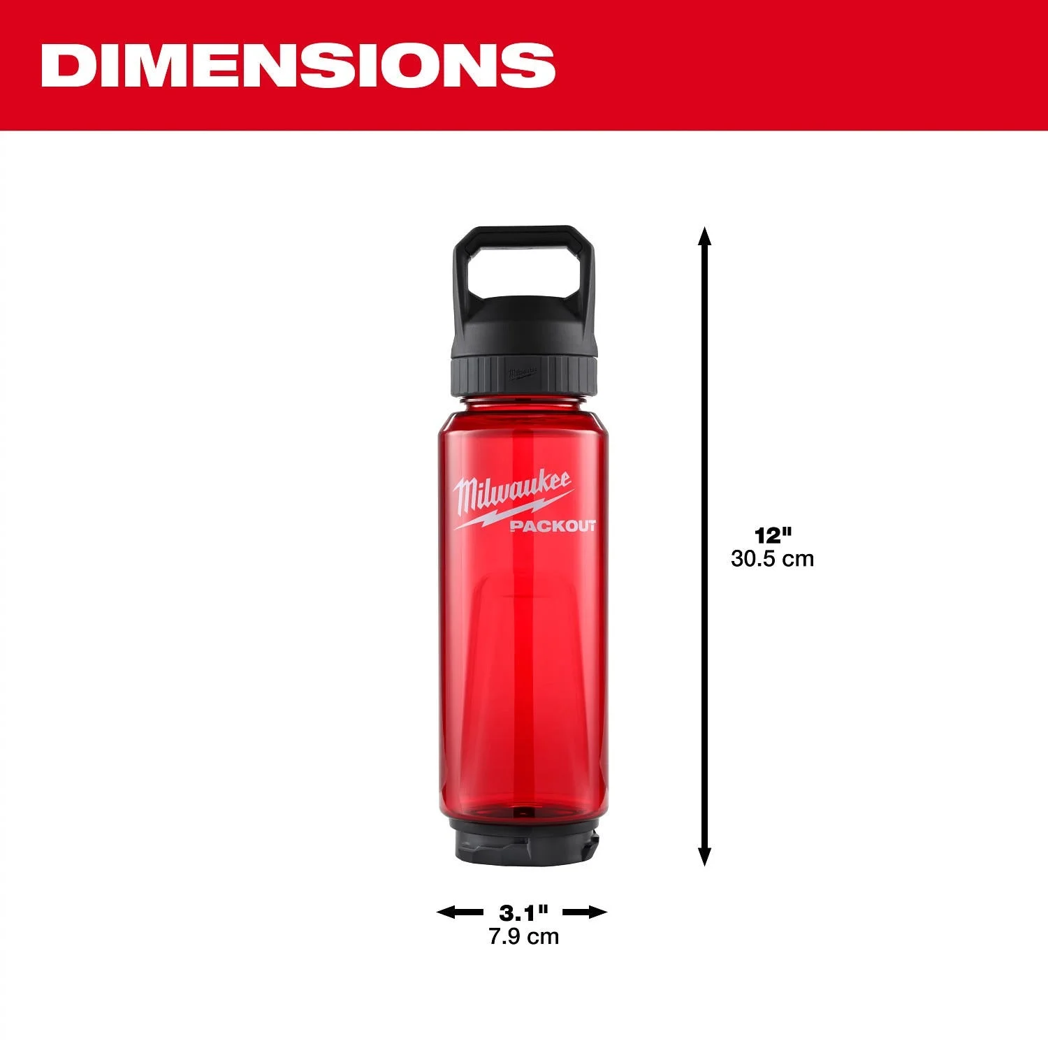 PACKOUT 34oz Bottle kèm Chug Lid 48-22-8372R