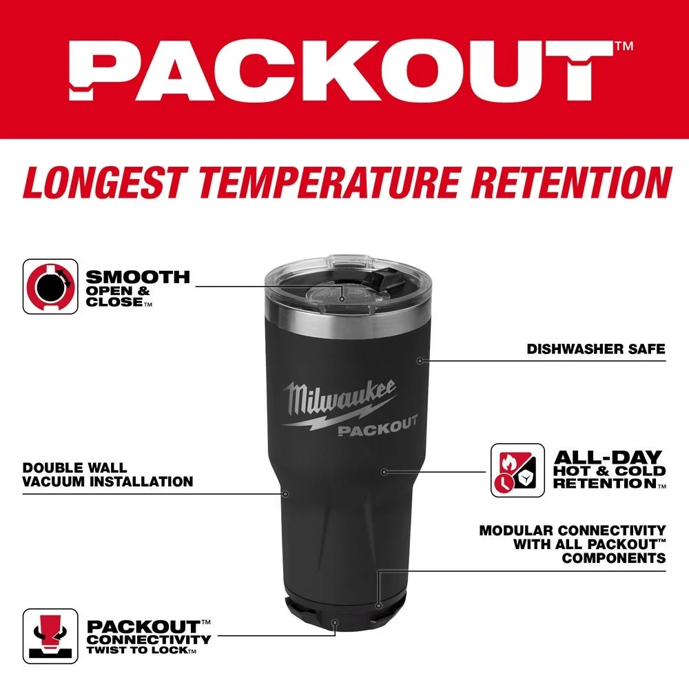 PACKOUT 30oz Tumbler - Black 48-22-8393B