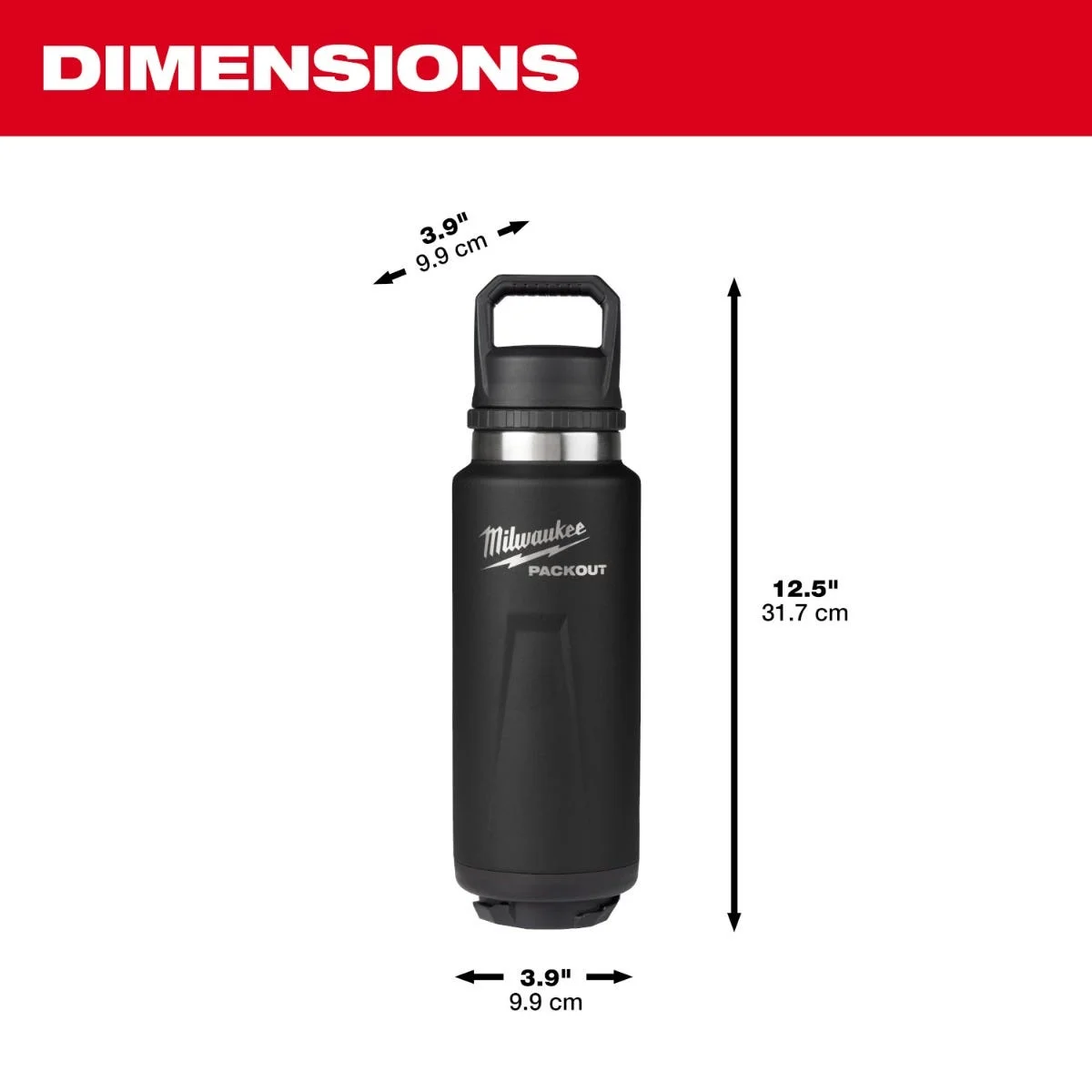 PACKOUT 36oz Insulated Bottle kèm Chug Lid 48-22-8397B