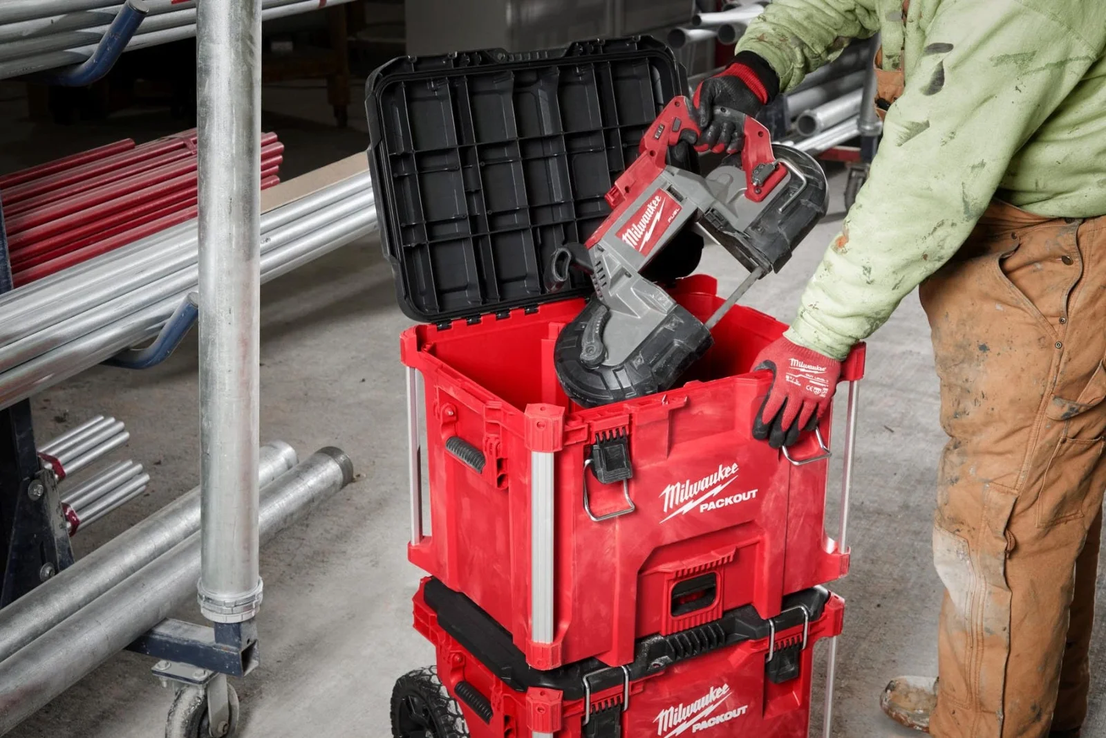Milwaukee PACKOUT XL Thùng Đồ Nghề và PACKOUT Tool Case kèm Insert Discount Pack 48-22-8429-48-22-8450