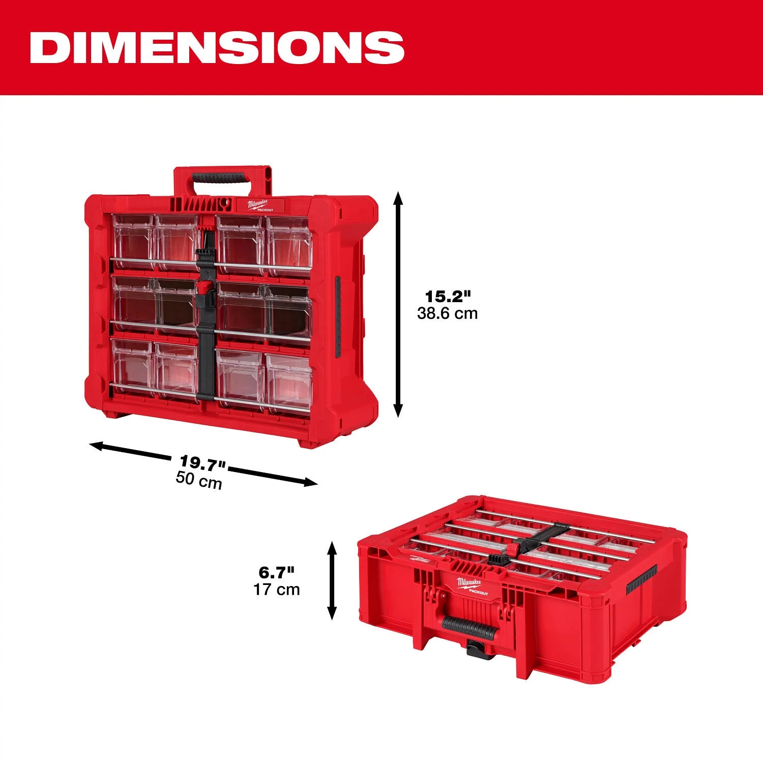 PACKOUT Tilt Bin Hộp Sắp Xếp 2-Pack 48-22-8433-2X