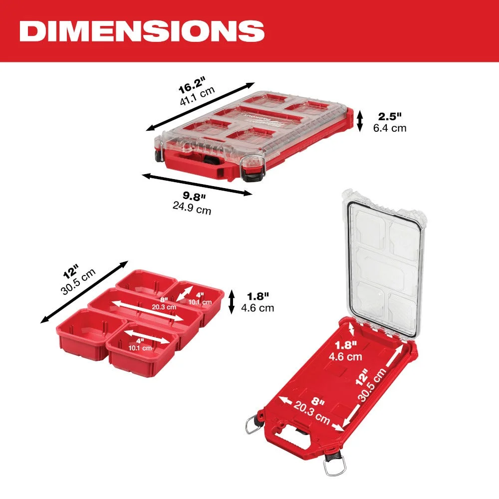 PACKOUT Compact Mỏng Hộp Sắp Xếp 48-22-8436