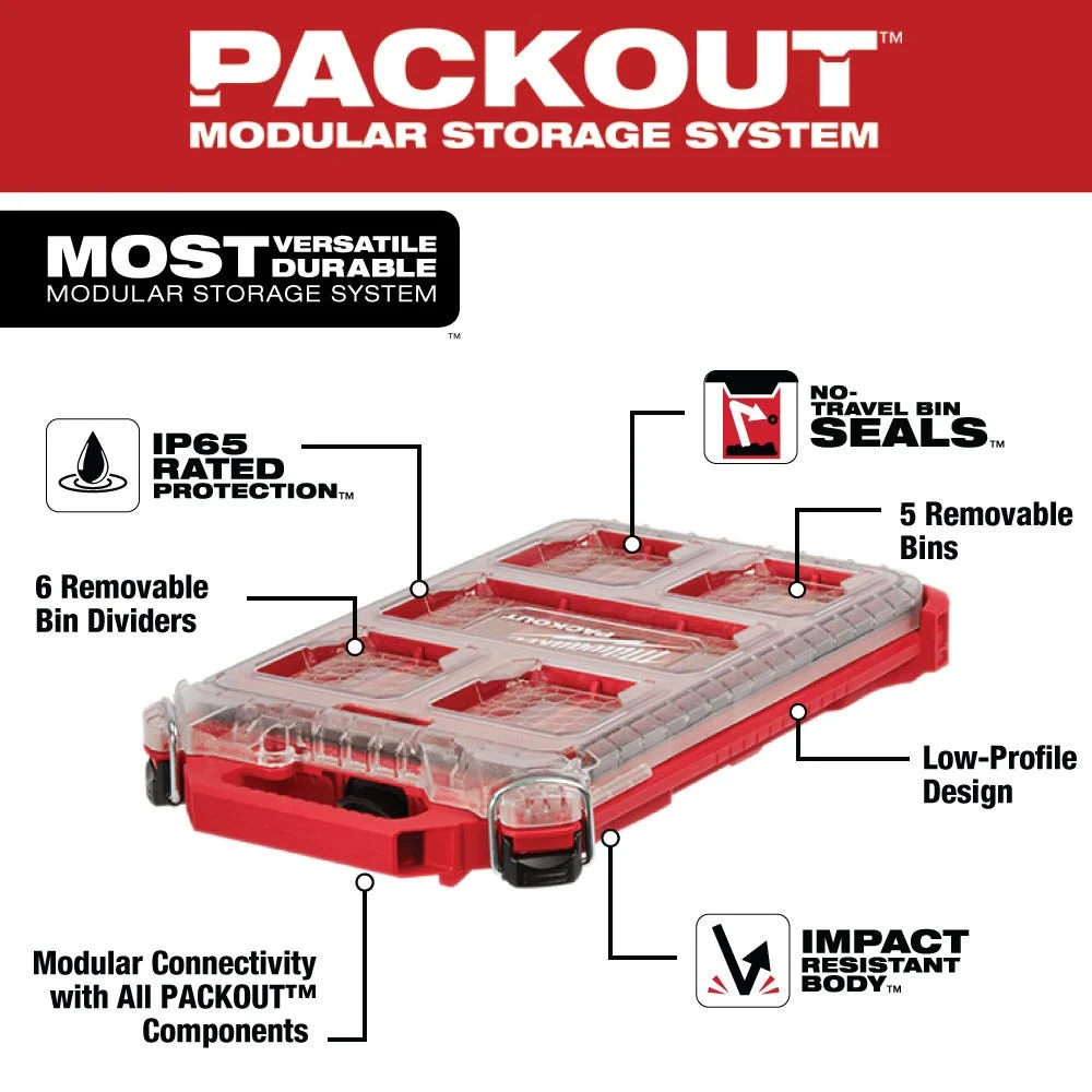 PACKOUT Compact Mỏng Hộp Sắp Xếp 48-22-8436