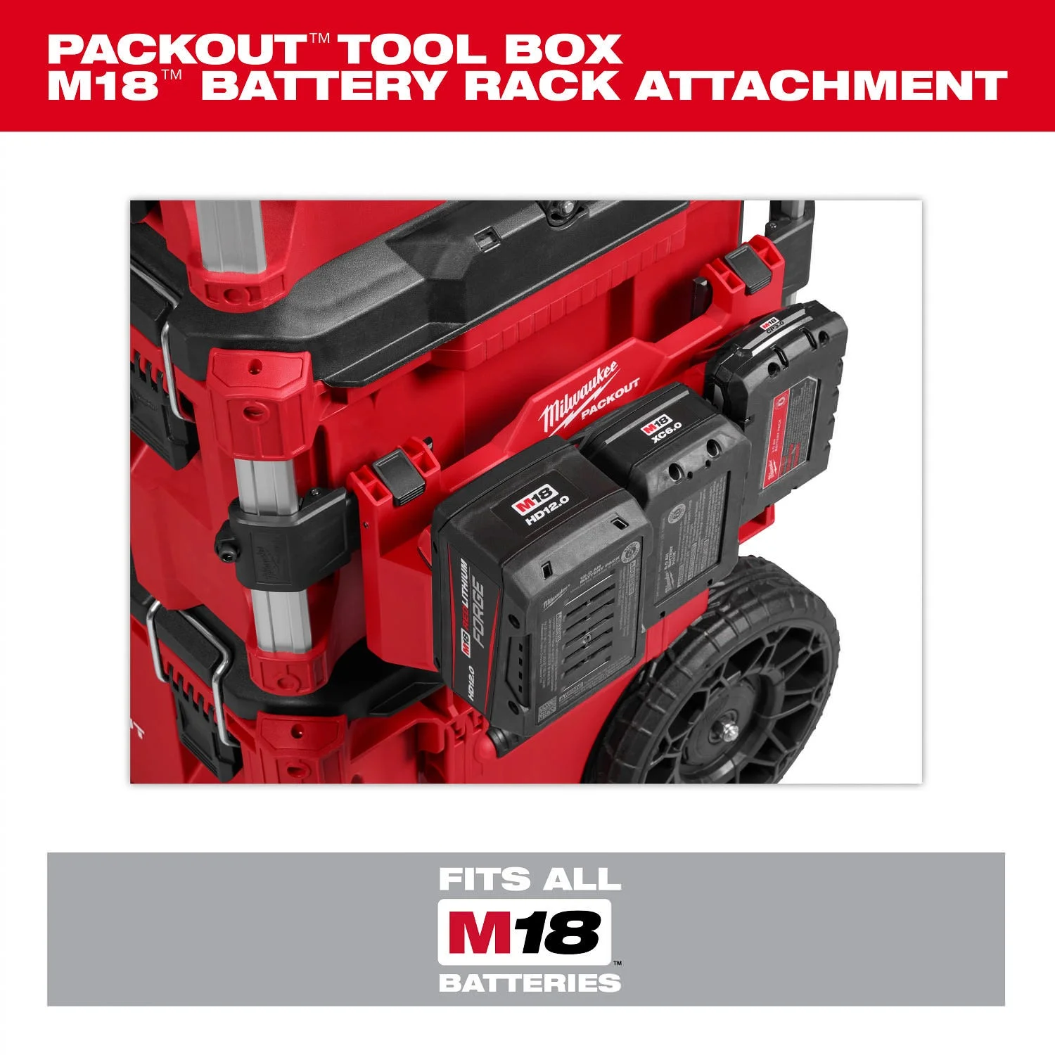 PACKOUT Thùng Đồ Nghề M18 Giá Đỡ Pin Attachment 48-22-8603