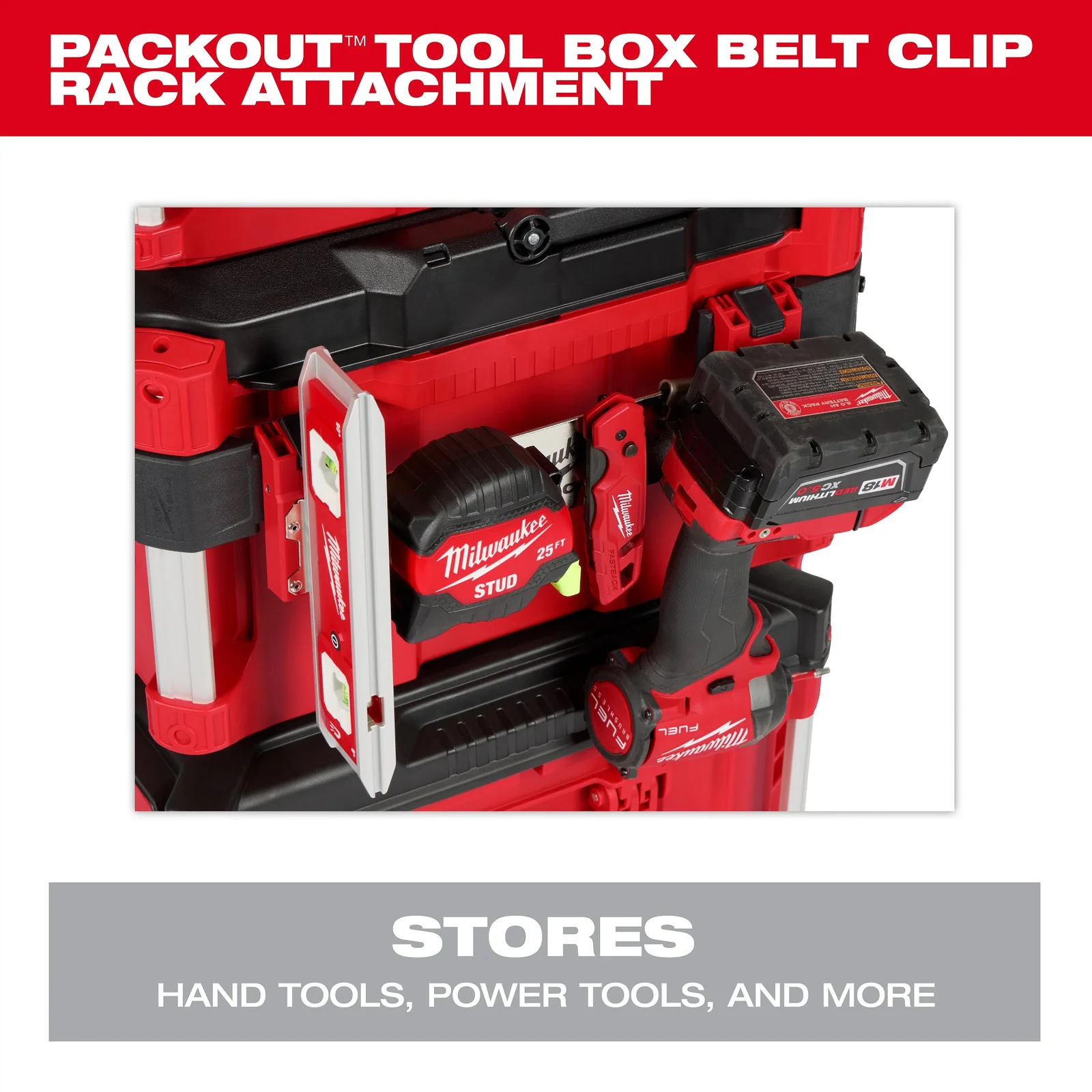 PACKOUT Thùng Đồ Nghề Belt Clip Giá Đỡ Attachment 48-22-8609