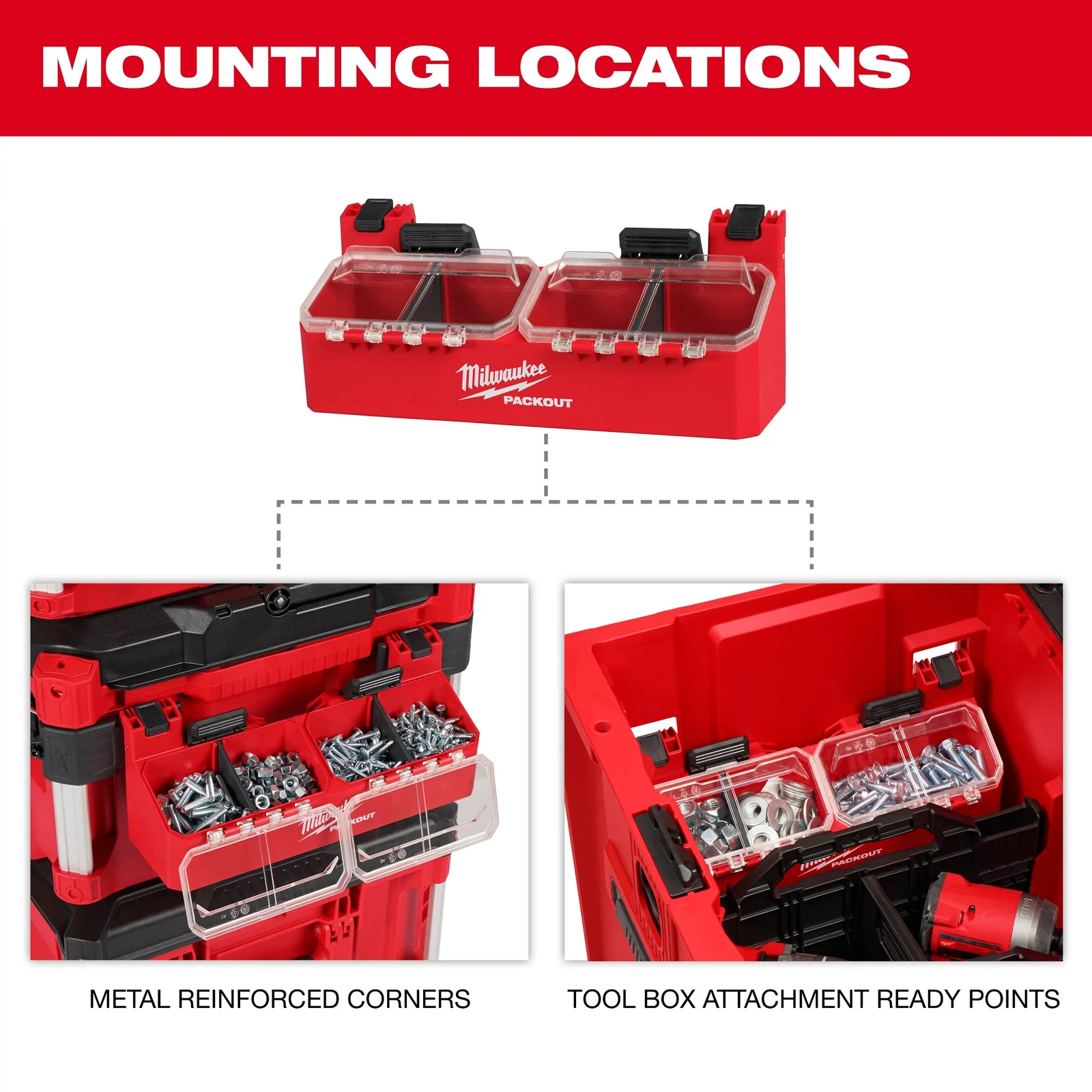 PACKOUT Thùng Đồ Nghề 2-Bin Attachment 48-22-8610