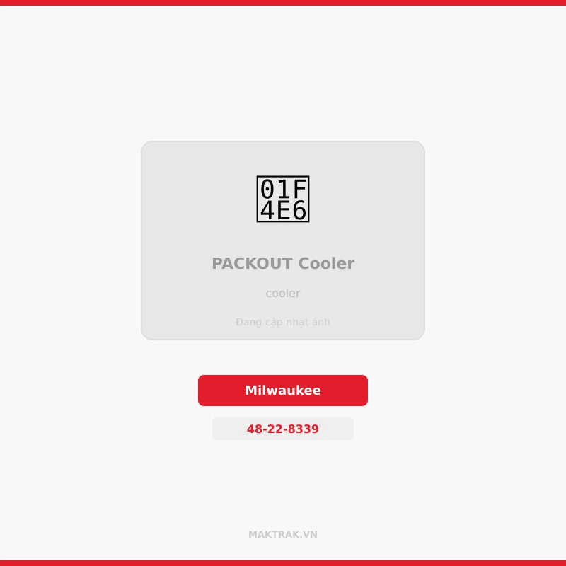 Thùng đá Cooler Packout 8339 khoá vào tháp như hộp thường Thùng đá Cooler Packout 8339 khoá vào tháp như hộp thường